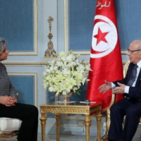 Basma Khalfaoui reçue par Béji Caid Essebsi