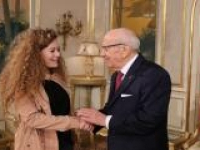Caïd Essebsi reçoit la militante palestinienne Ahed Tamimi