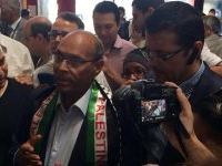 Flottille de la liberté III: Moncef Marzouki arrive à Paris