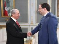 Le président de la République par intérim s’entretient avec Chahed et Zbidi