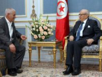 Le président de la République reçoit le secrétaire général de l'UGTT, Hassine Abassi