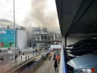 Les premières images de l'attentat à l’aéroport de Bruxelles en Belgique