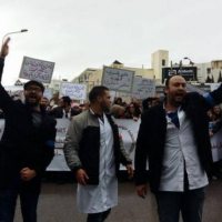 Marche de protestation des médecins internes et résidents