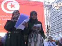 Marche féminine du mouvement Ennahdha à l'avenue Habib Bourguiba